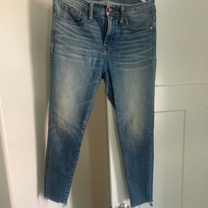 Women's Madewell jeans 9" high rise skinny crop size 30 in awesome condition!